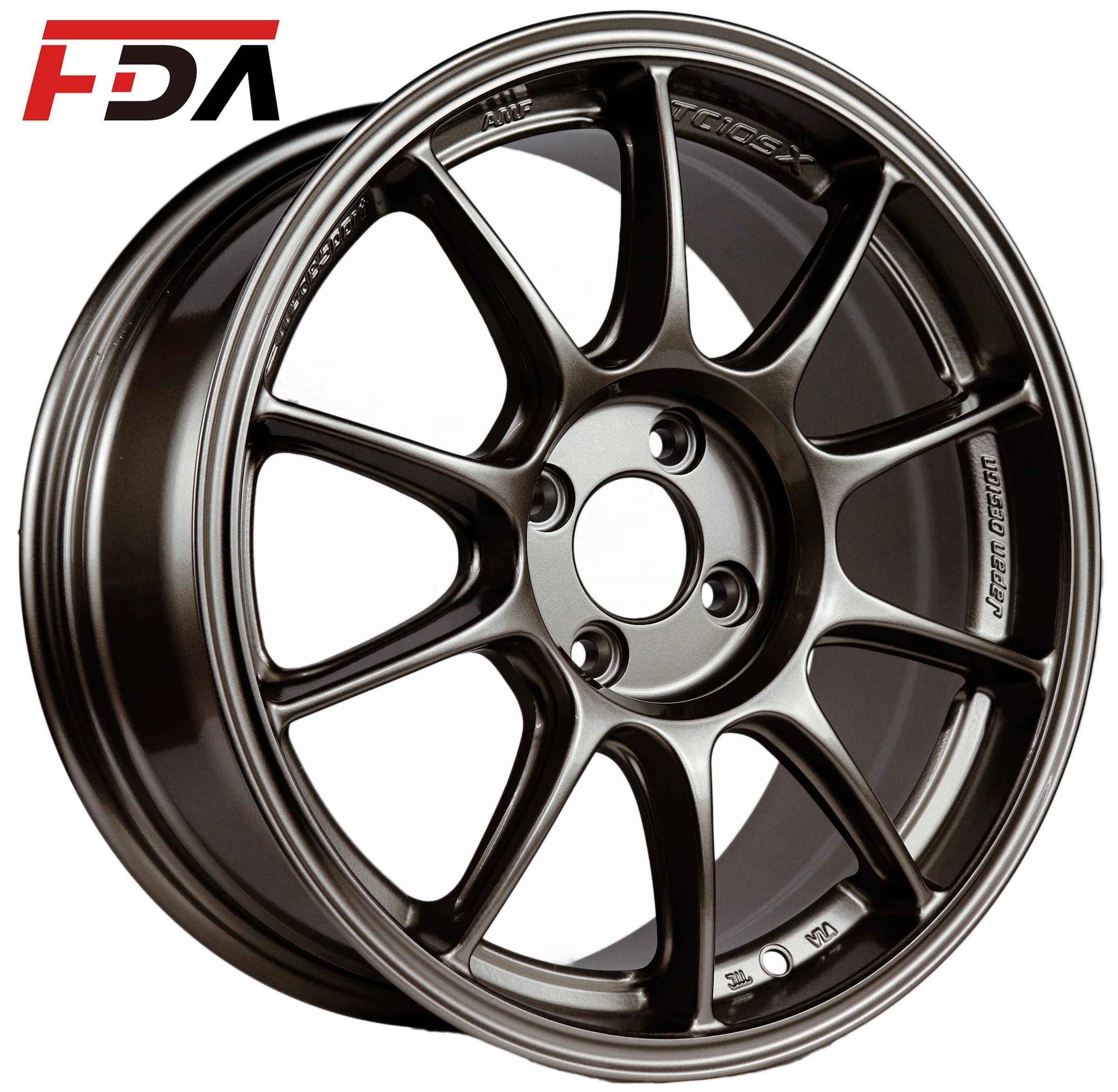 Flrocky Hot sale Size 4x100 Passenger Car Wheels 15 16 17 inch 4 hole Vehicle Rims For Sale