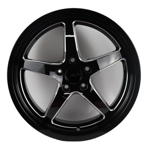 Flrocky OEM Customized passenger car cast rim 18 20 inch structure compact bright black high-quality modified rim