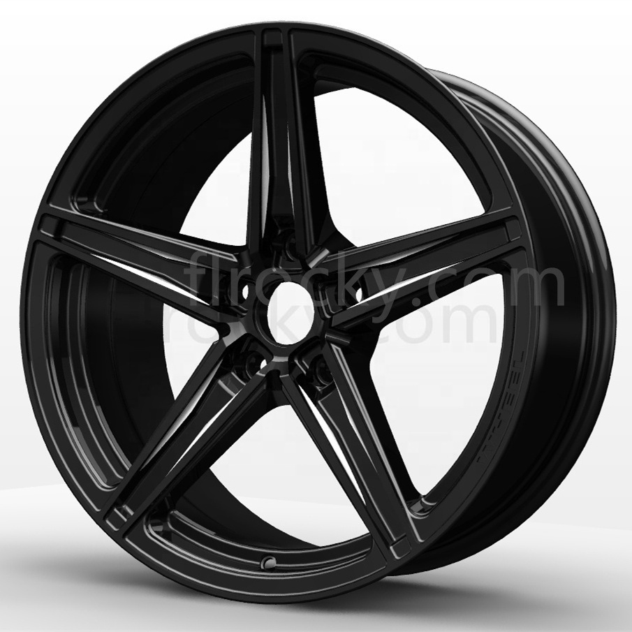 Flrocky 18 Inch Alloy Wheel PCD 5X100-120 5 Holes Black And Silver Machine Face Fit For Japanese Car Rims