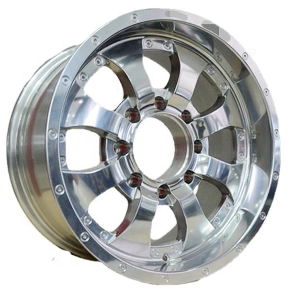 Chrome Off-Road 4X4 Alloy Wheel Rims 6 Lugs 8 Lugs 18 19 INCH 20 2122 Inch ET Negative  Anti Detach KMXD Beadlock SH