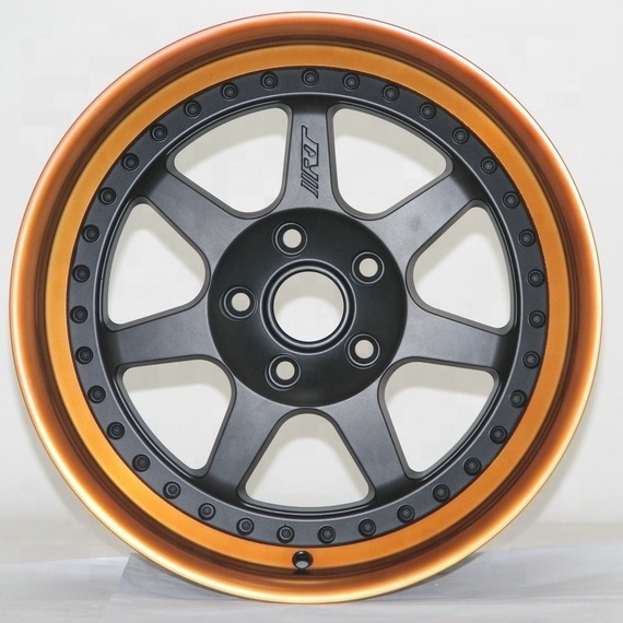 Japan 17 Inch 4 5 8 Lugs Alloy Wheel Rims Modification Passenger Car Wheels Other Wheel Rims Black Orange Jerry Huang