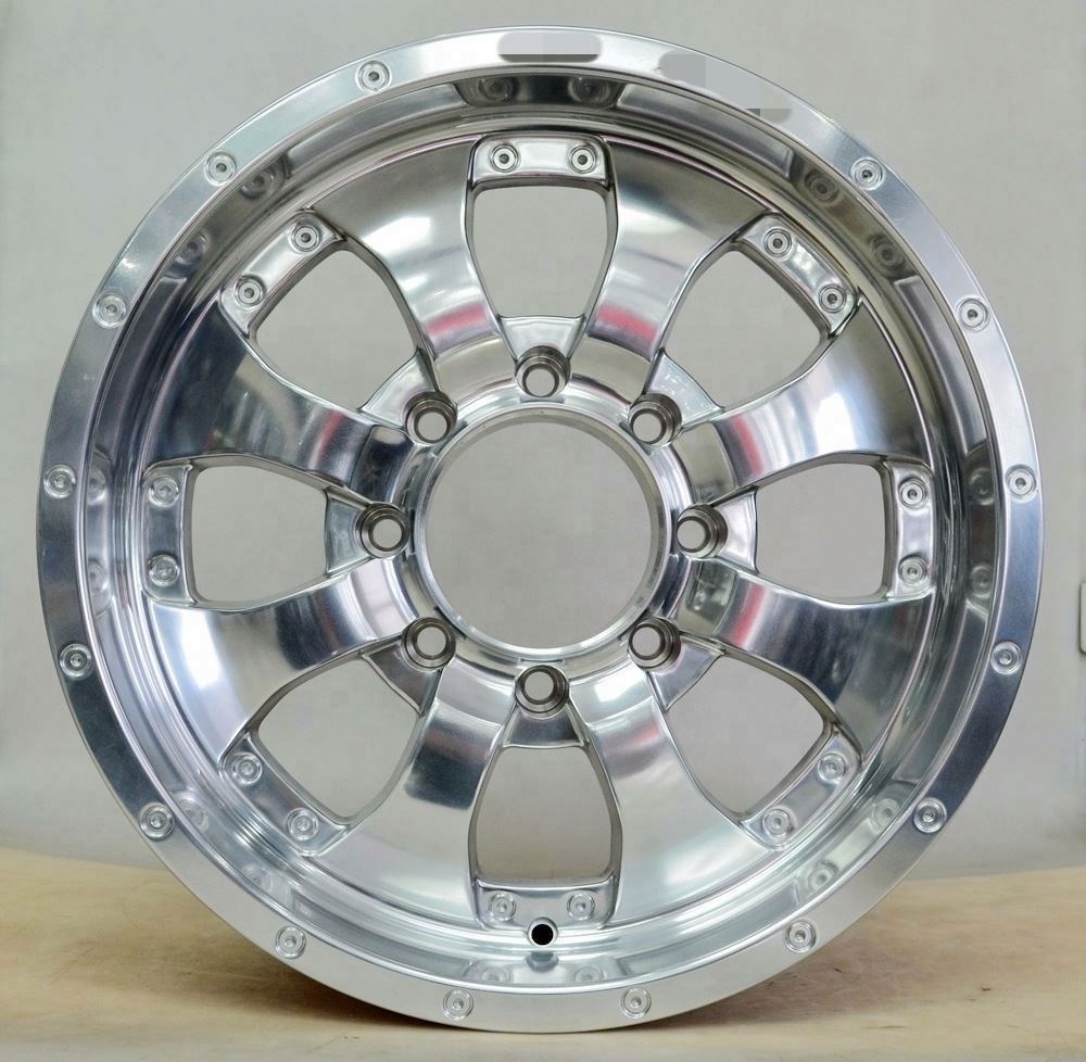 Chrome Off-Road 4X4 Alloy Wheel Rims 6 Lugs 8 Lugs 18 19 INCH 20 2122 Inch ET Negative  Anti Detach KMXD Beadlock SH