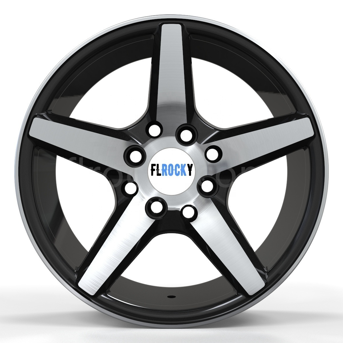 Flrocky 14 15 16 Inch Alloy Wheels CB 57.1-73.1 Wheels ET 30 Mm 4 5 Holes Hub Bore, Matt Black And Milled Words Rims