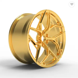 REFORGE factory custom lightweight one piece forged wheels 18 19 20 21 22 inch 5X112 5X120 alloy car rims Golden yellow