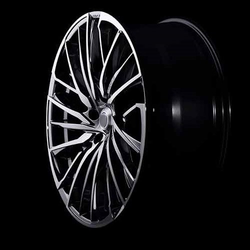 Custom High Quality Natural Color 16 17 18 19 20 21 22 inch 5X120  fascinating matte black 6061-t6 alloy forged wheels