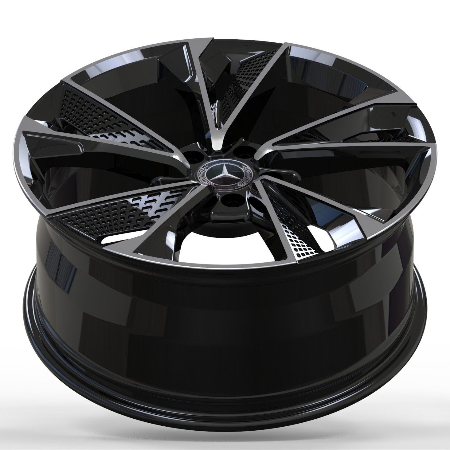 Custom alloy forged rims 5x120 5x130 6061T6 forged wheels 19 20 21 22 inch alloy wheels gloss black