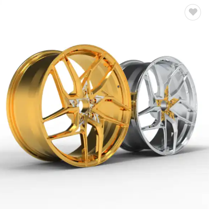 REFORGE factory custom lightweight one piece forged wheels 18 19 20 21 22 inch 5X112 5X120 alloy car rims Golden yellow