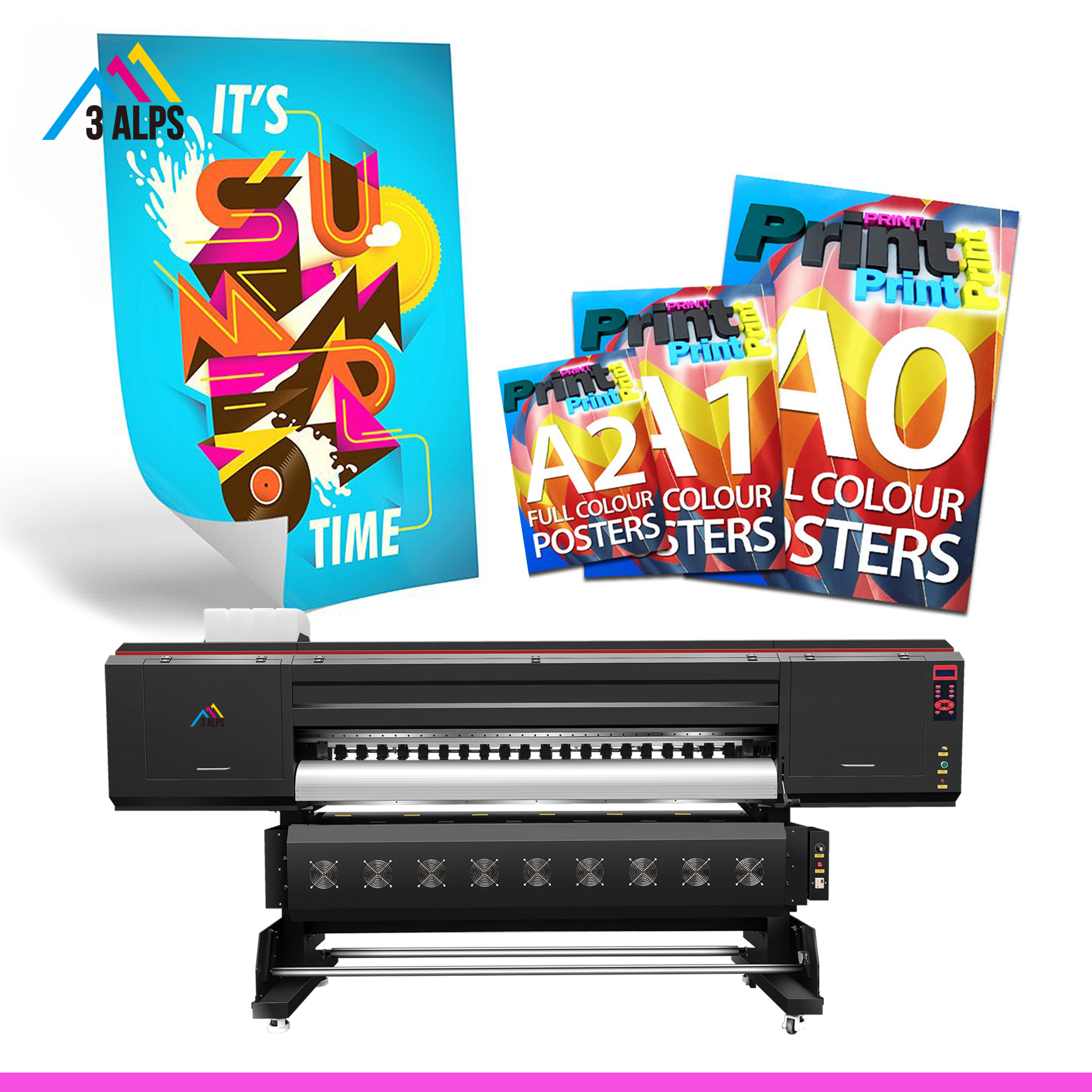 1.6m high quality eco solvent printer logo printing machine widely used in indoor and outdoor advertising industry