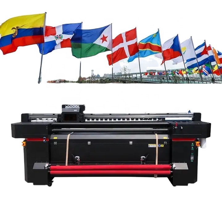 2m 4/6-Head luxury Flag Banner Printer full intelligent HD printing integrated solution of digital color printing