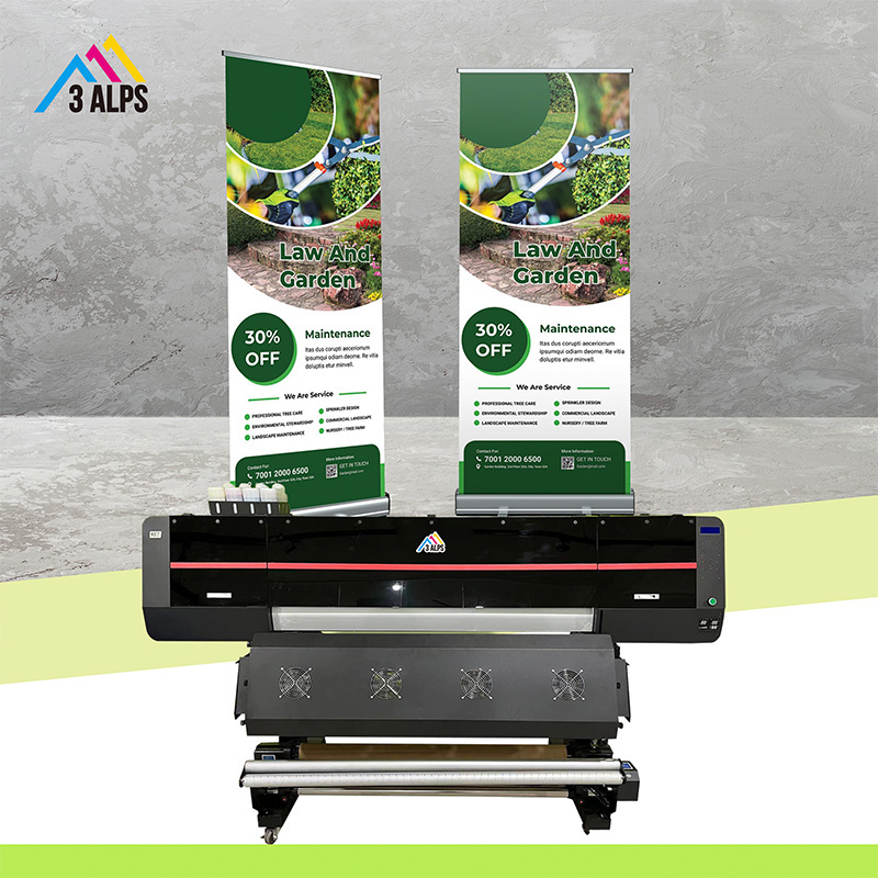 High Speed 1.3m Large Format i3200 Heads Eco Solvent Inkjet Printer for Banner Canvas Image Decal Vinyl Sticker