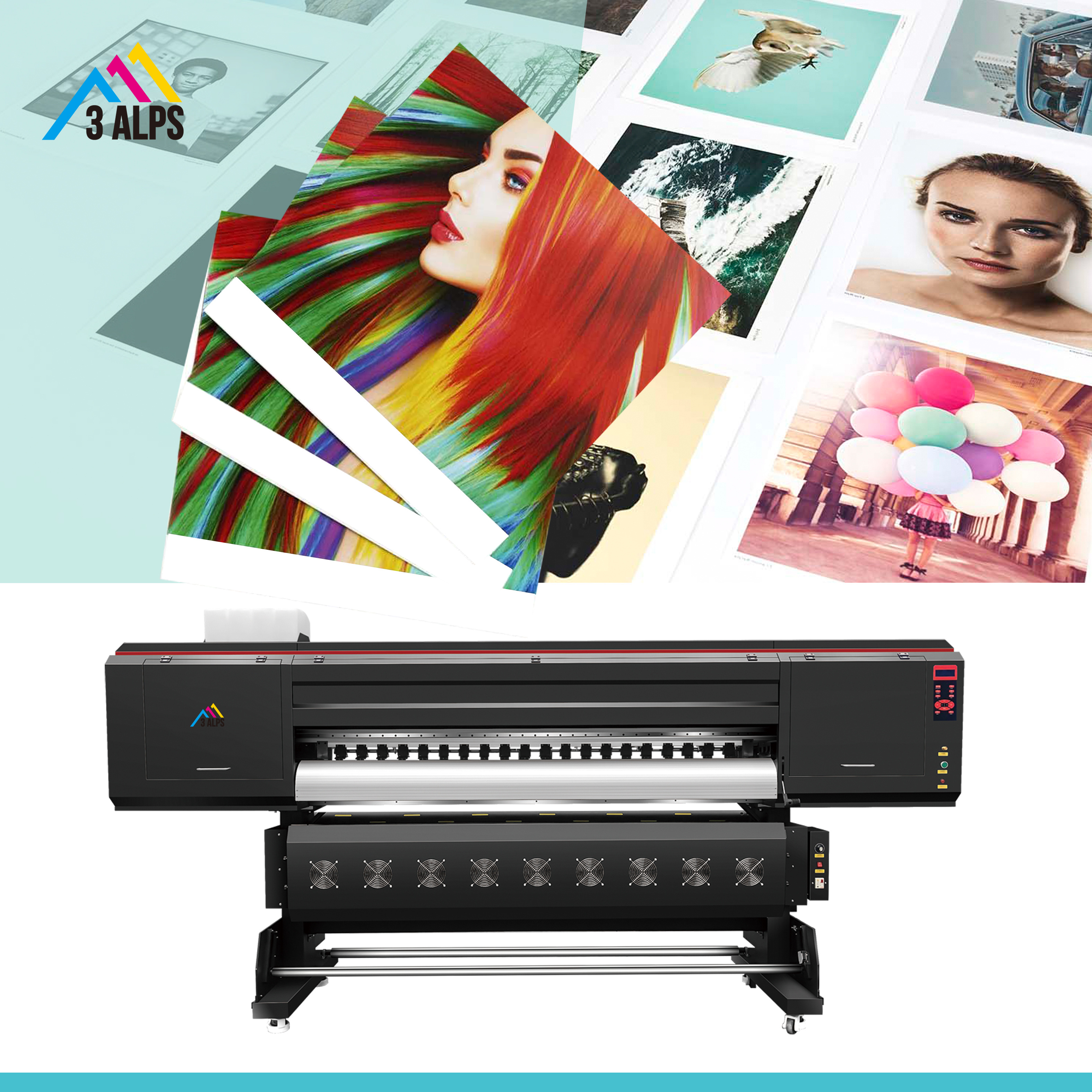 1.6m high quality eco solvent printer logo printing machine widely used in indoor and outdoor advertising industry