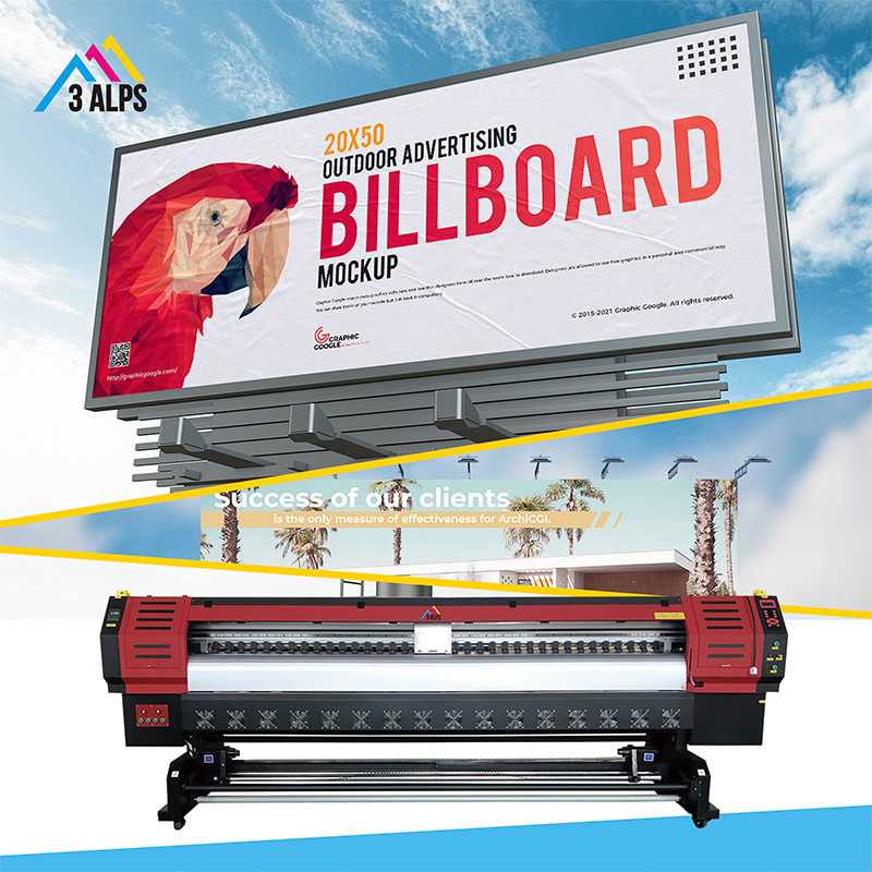 3.2m I3200 2/3/4 Printhead Eco Solvent Printer advertising Printing Machine for Cotton Fabric