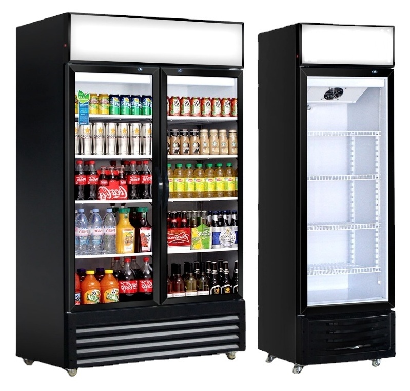 Pepsi beverage refrigerator with Glass door commercial  beverage freezer refrigeration equipment