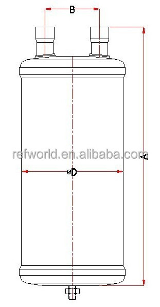 AAS BLR electric refrigeration  SUCTION LINE gas ACCUMULATORS