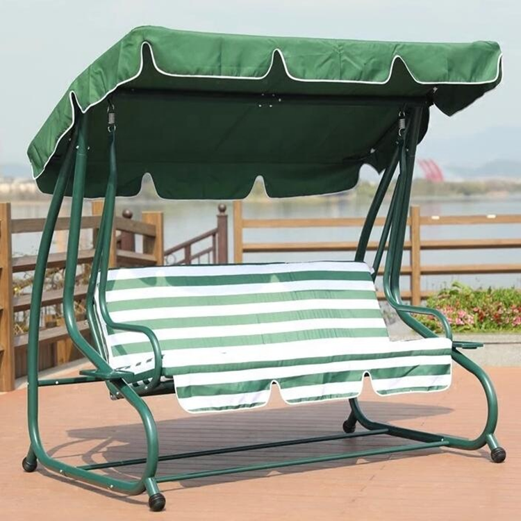 Durable garden cast iron swing, outdoor iron swing, unique garden swings with canopy