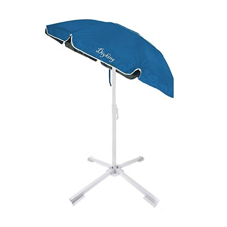 Portable Foldable Beach Stand - Outdoor Sunshade Anchor - Adjustable Patio Umbrella Base Holder