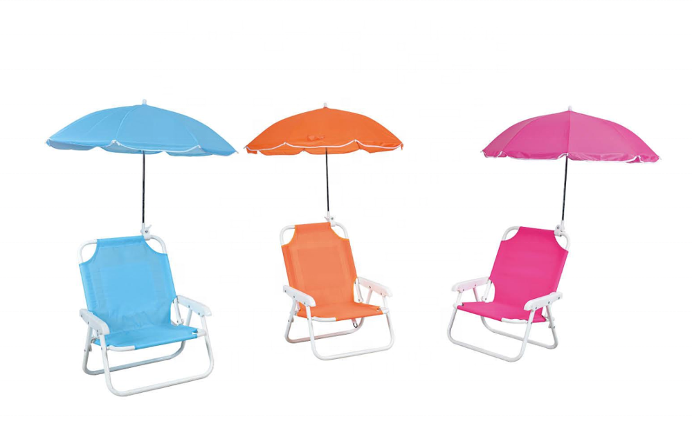 Kids folding beach chair with umbrella HMD00003