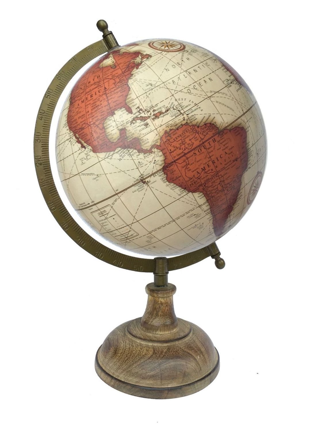 World Globe Map for Home Decoration & Office Decoration Modern Style Table Top Earth Globes Black Color Metal Frame Desktop