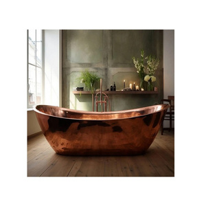 Antique Finishing Soaking Bathtub With Legs Modern Design Copper Bath Tub Available at Export by Regal Metal World