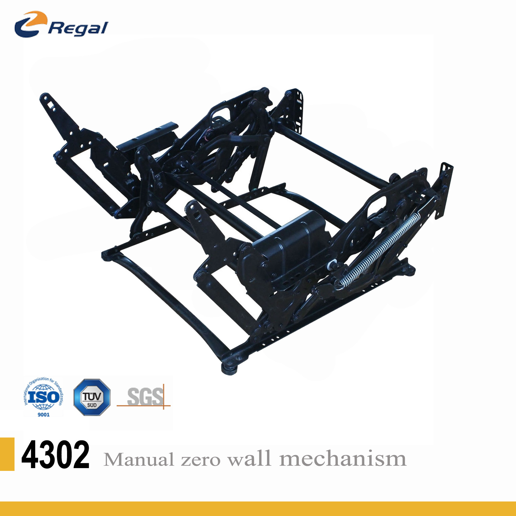 REGAL 4302 Zero manual recliner mechanism Folding Sofa Recliner Mechanism Metal Parts smart sofabed furniture mechanism parts