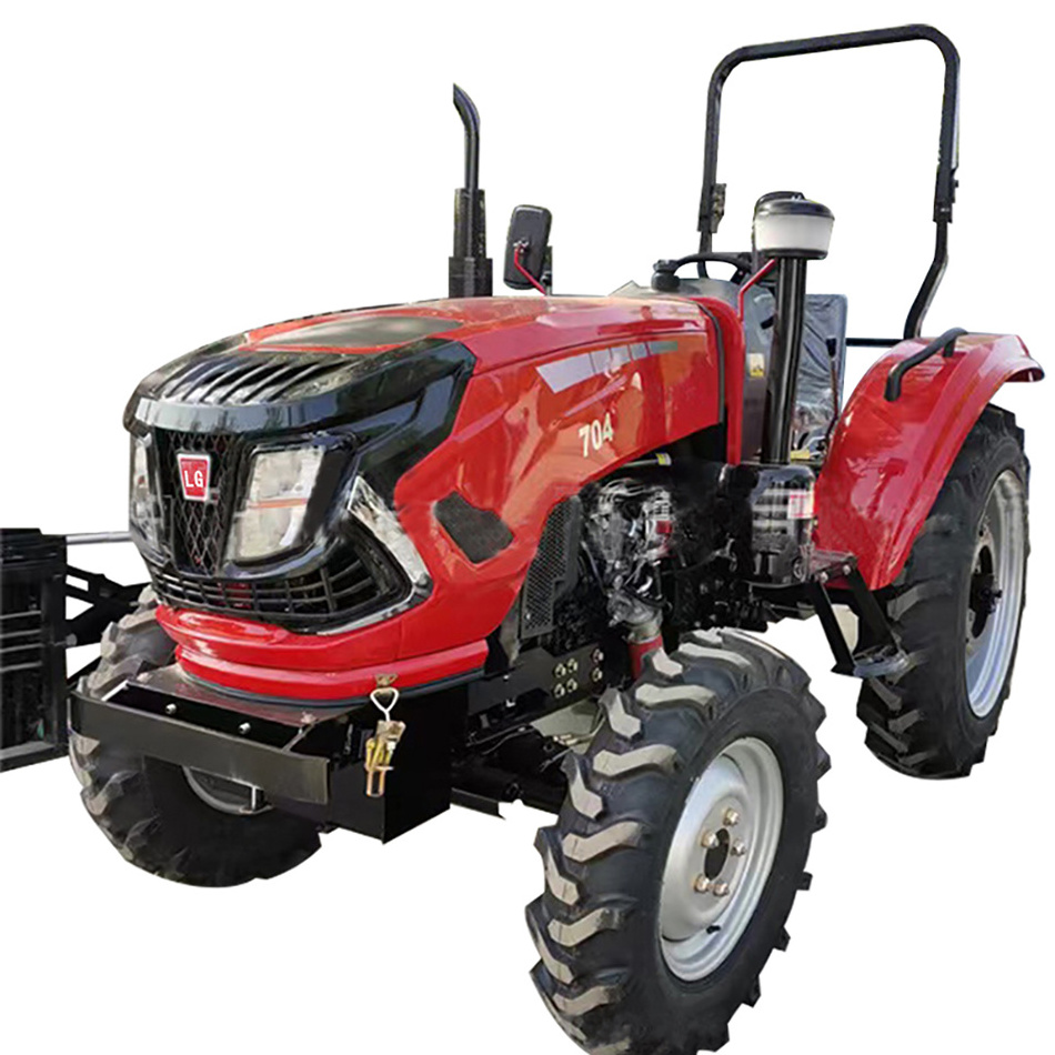 Garden Farm Use Tractor 4WD 60HP Compact Strong Power Sunshade Trator Agricultural Machinery Mini Tractor