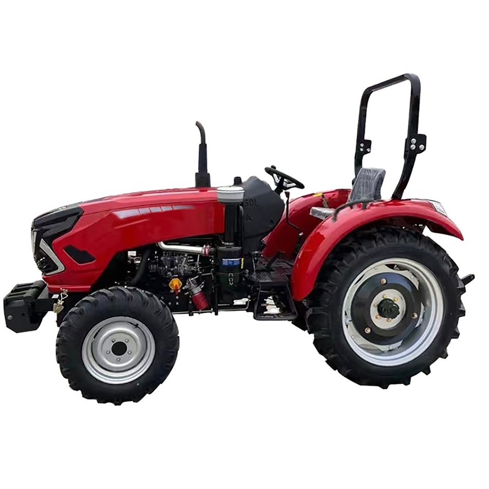 Garden Farm Use Tractor 4WD 60HP Compact Strong Power Sunshade Trator Agricultural Machinery Mini Tractor