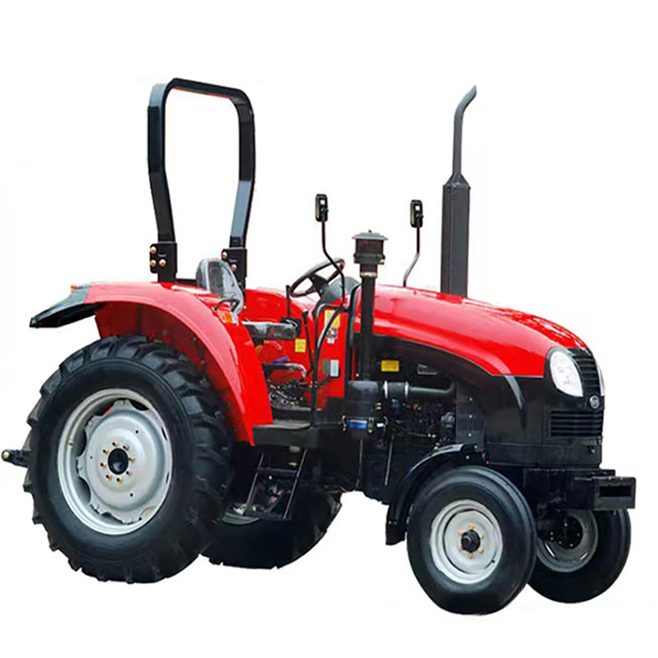 Garden Farm Use Tractor 4WD 60HP Compact Strong Power Sunshade Trator Agricultural Machinery Mini Tractor