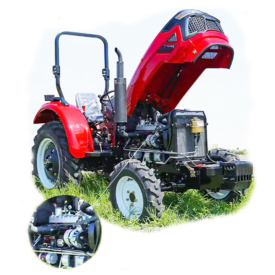 704 Agriculture Cab 70HP 4WD Tractor China Agriculture Machinery Electric 4WD 90HP Big Compact Lawn 4X4 Garden Farm Tractors