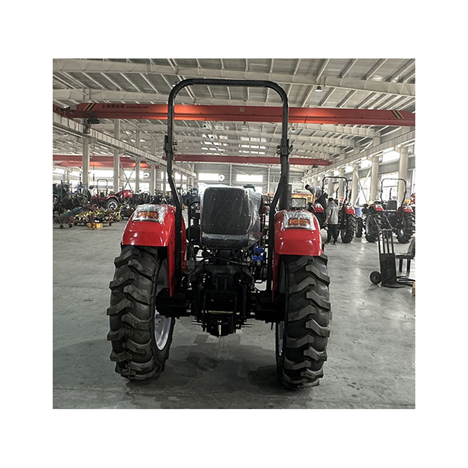 Small Mini Tractor Orchard Farm Paddy Lawn Garden 4WD Wheel Tractors Front End Loader Front Three Point Suspension Front Pto