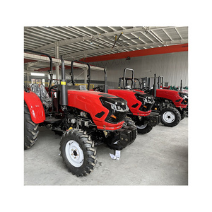 Small Mini Tractor Orchard Farm Paddy Lawn Garden 4WD Wheel Tractors Front End Loader Front Three Point Suspension Front Pto