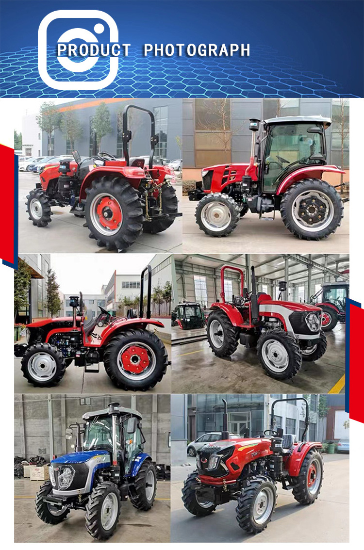 Farm Machinery 4 Wheel Drive 35HP 40HP 45HP 50HP 55HP Mini Tractor 4X4 Agricultural Machinery Farm Tractors Price for Sale