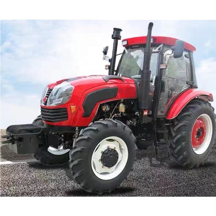 Agriculture Machinery Large Farm Diesel Engine Wheel Hydraulic System Compact Traktor Tractor with Front End Loader