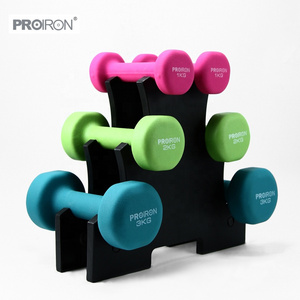 PROIRON  l -3kg workout bodybuilding neoprene dumbbell set,neoprene coated Dumbbell