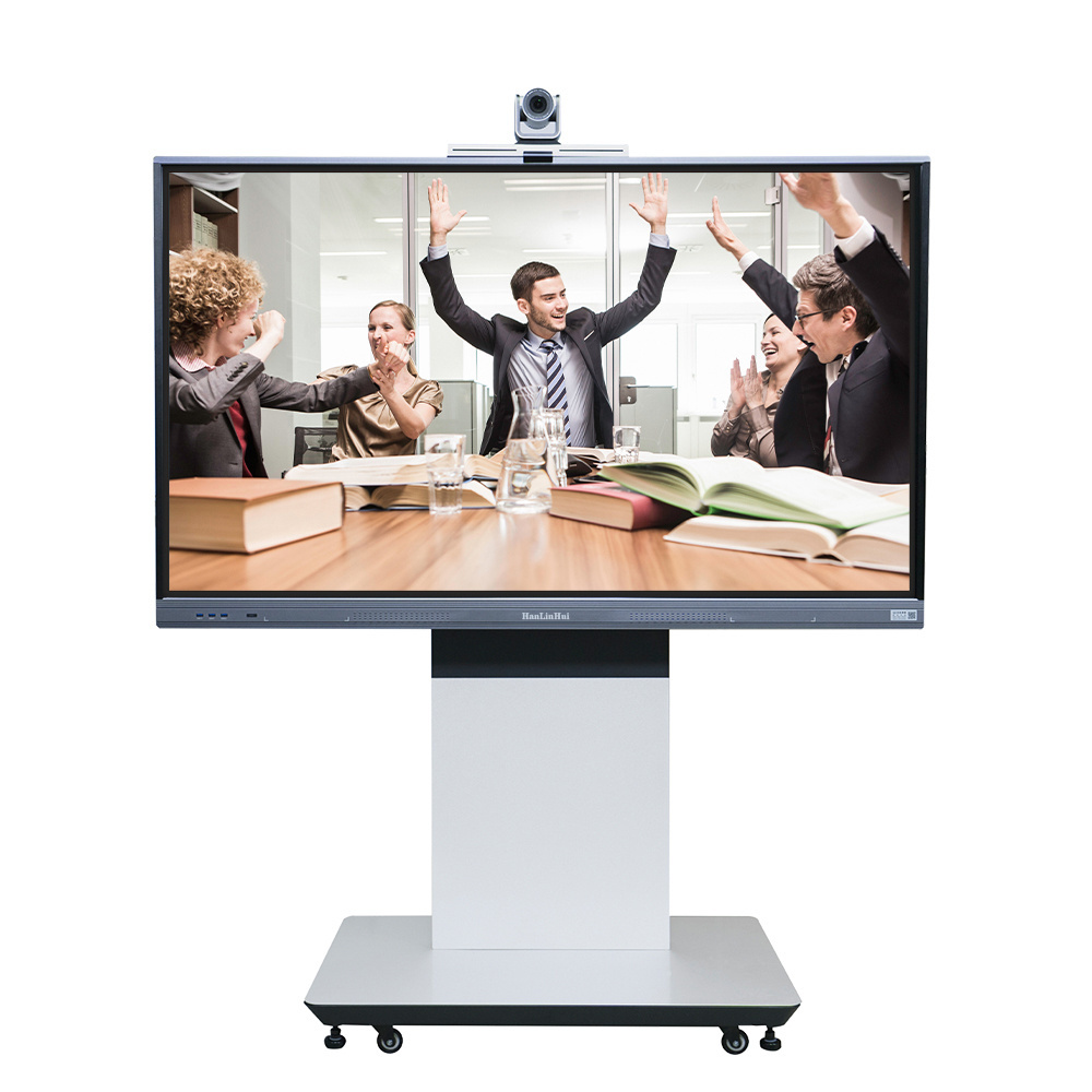 New 75 inch lcd office interactive electronic whiteboard display Network Stand Vertical Tv Display digital advertising board