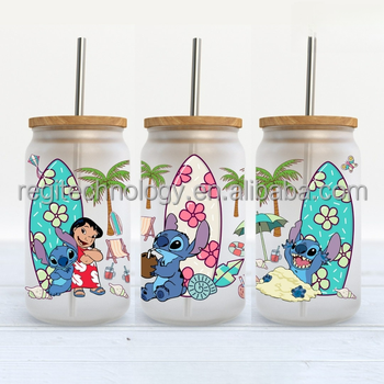 Wholesale Price Custom Multi Size Waterproof Christmas Decorations UV DTF Cup Wrap Transfers