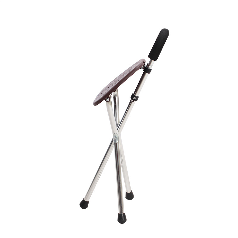 Rollator Walker Stick With Seat Adult Elderly For Disabled Elbow Crutches Aluminum Walking Cane Chair