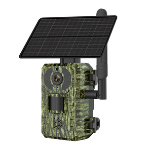 REHENT 4G LTE Cellular IP66 Outdoor 2K 4MP Hunting Trail 4W Solar Panel 7800mAh Battery Wildlife Night Vision PIR Motion Camera