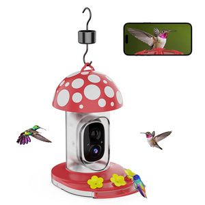 Vicohome Smart Color & Ir Night Vision Humming Bird Feeder With Camera 1080P For Bird Lovers Gift Ai Recognize IP65 Ant moat