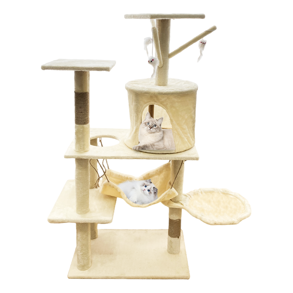 Big climbing cat scratching tree modern luxury  Cat Trees & Scratcher large cats tree tower for home