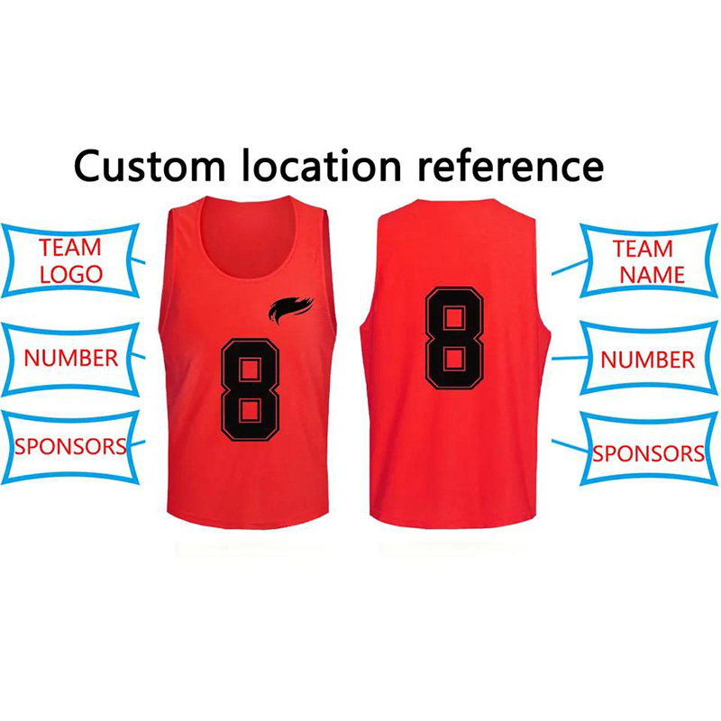 Wholesale cheap sports vest soccer pinnies scrimmage men training tops bibs