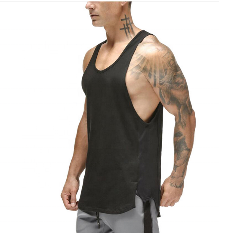 OEM Gymwear Bodybuilding Men Gym Fitness 100% polyester Tank Top