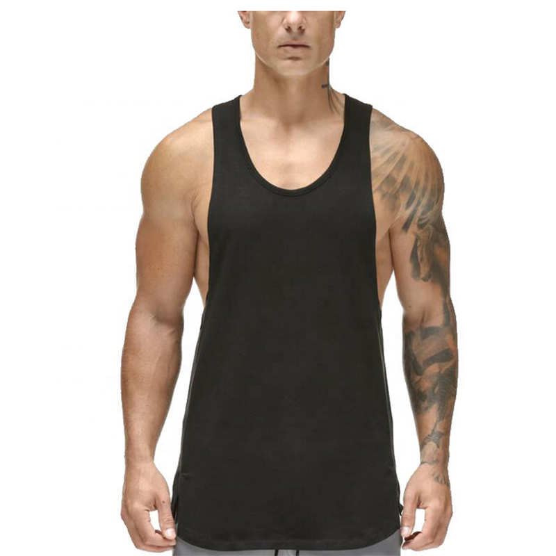 OEM Gymwear Bodybuilding Men Gym Fitness 100% polyester Tank Top