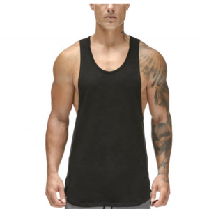 OEM Gymwear Bodybuilding Men Gym Fitness 100% polyester Tank Top