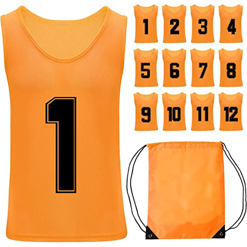 Wholesale cheap sports vest soccer pinnies scrimmage men training tops bibs