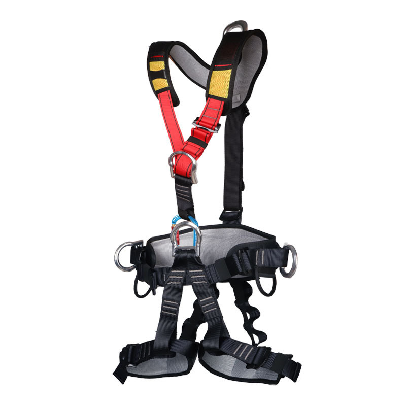 Full body safety harness for mountaineering and rock climbing rescue CE certification OEM Support