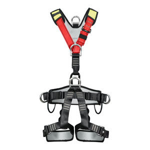 Full body safety harness for mountaineering and rock climbing rescue CE certification OEM Support