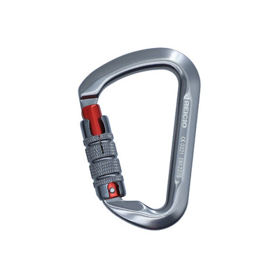 Factory direct sales Aviation Aluminium Carabiner 30kN D-Shape Climbing Carabiner Autolocking Triple lock