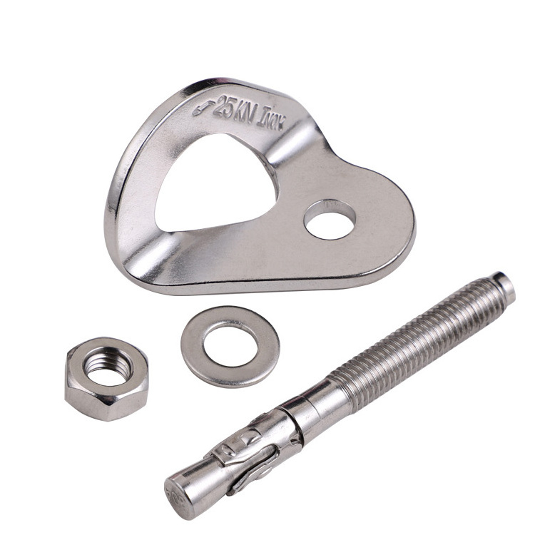 Climbing Nail Stainless Steel anchor plate kit M10 High-altitude Wall Fixed Point Cavern Climbing