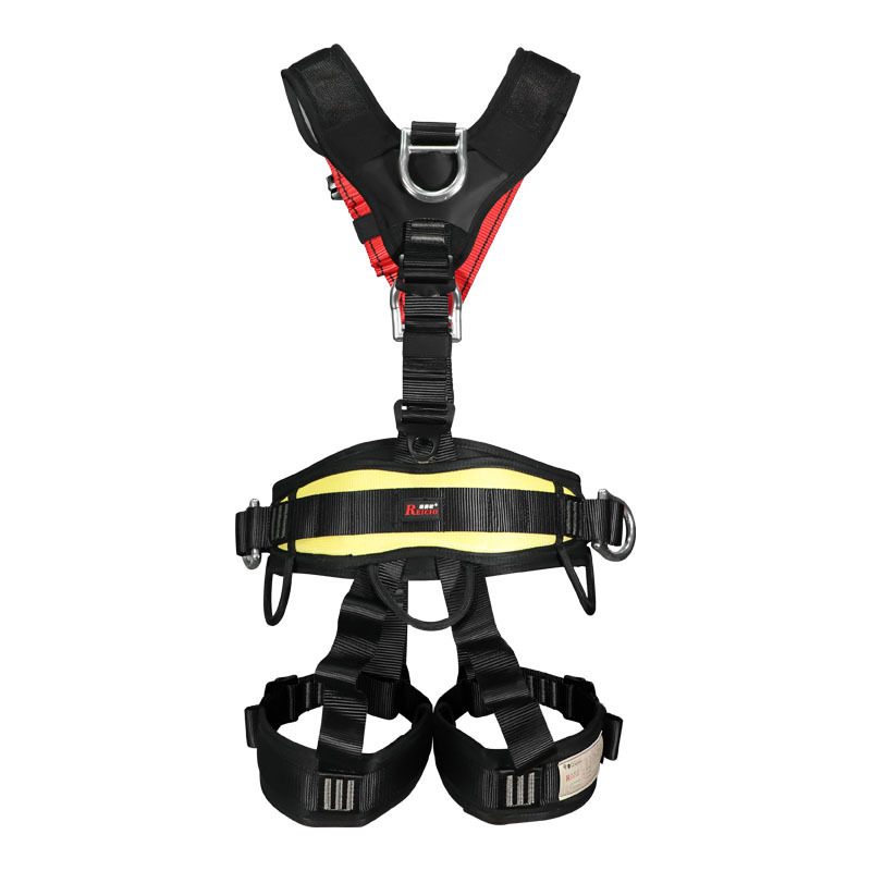 Full body safety harness for mountaineering and rock climbing rescue CE certification OEM Support