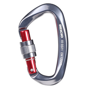 25KN aluminum d shape flat carabiner climbing carabiner hook